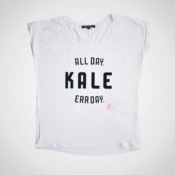 Kale. All Day. Err Day. Boxing Kimono Tee